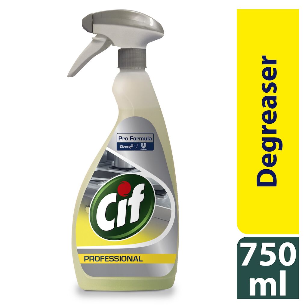 Cif Pro Formula Degreaser 6x0.75L - Ready to use kitchen degreaser for food preparation areas